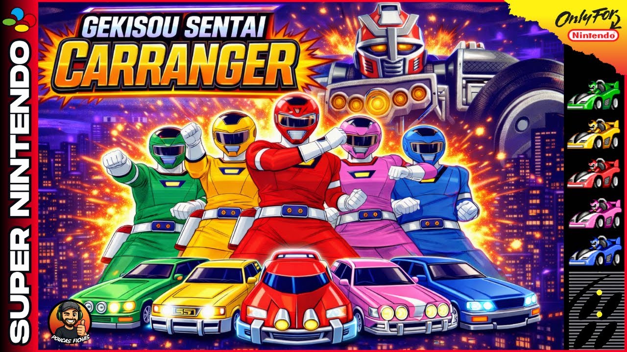 ✅ GEKISOU SENTAI CARRANGER | POWER RANGERS TURBO ( SNES | 1996 ) 🔥 LONGPLAY - 4K 60FPS 🔴