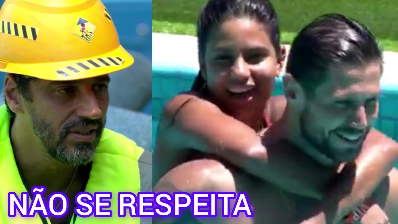 COWBOY VÊ GABRIELA AGARRADA COM JONAS NA PISCINA E FICA REVOLTADO E DIZ A MAXIANE 'NÃO SE RESPEITA