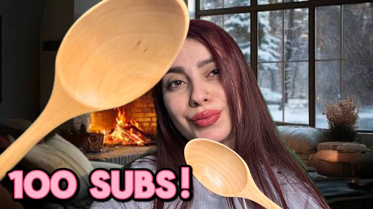 ASMR 100 SUBS Special! 😍 Wooden triggers for sleeping 💤🪵 