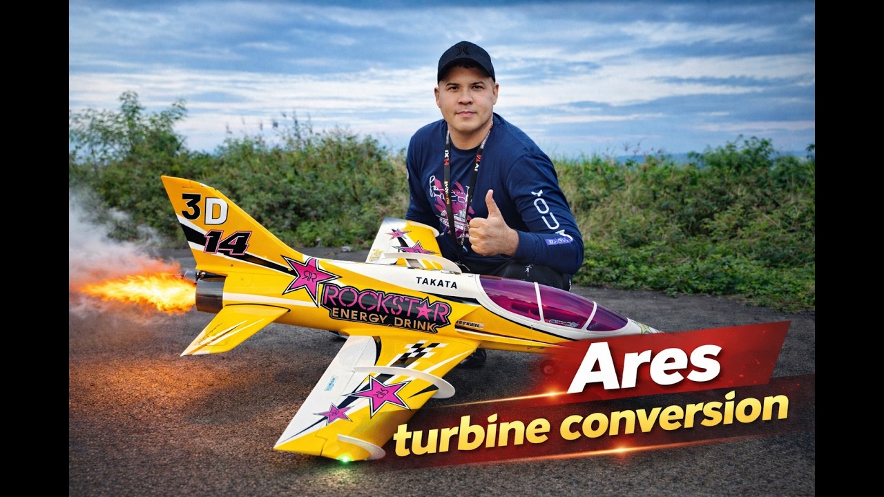 Freewing Ares 3D turbine jet with homemade V.T. in Bali