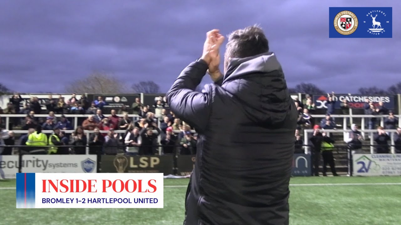 Pitchside as Pools beat Bromley ✌️ | Bromley 1-2 Hartlepool United