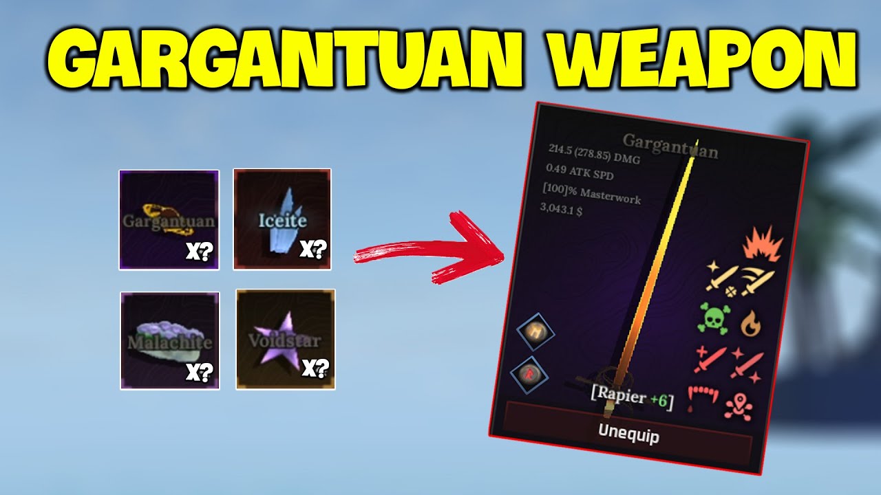 Mình Chế Tạo Vũ Khí GARGANTUAN – Vũ Khí HIẾM & MẠNH Nhất Trong THE FORGE 😱