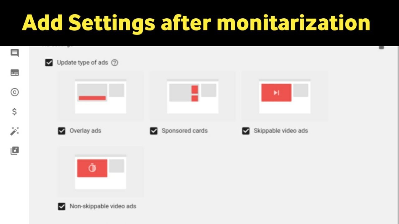 How To do Ads Settings After Recently Monetizing YouTube Channel || Add setting after monetization.
