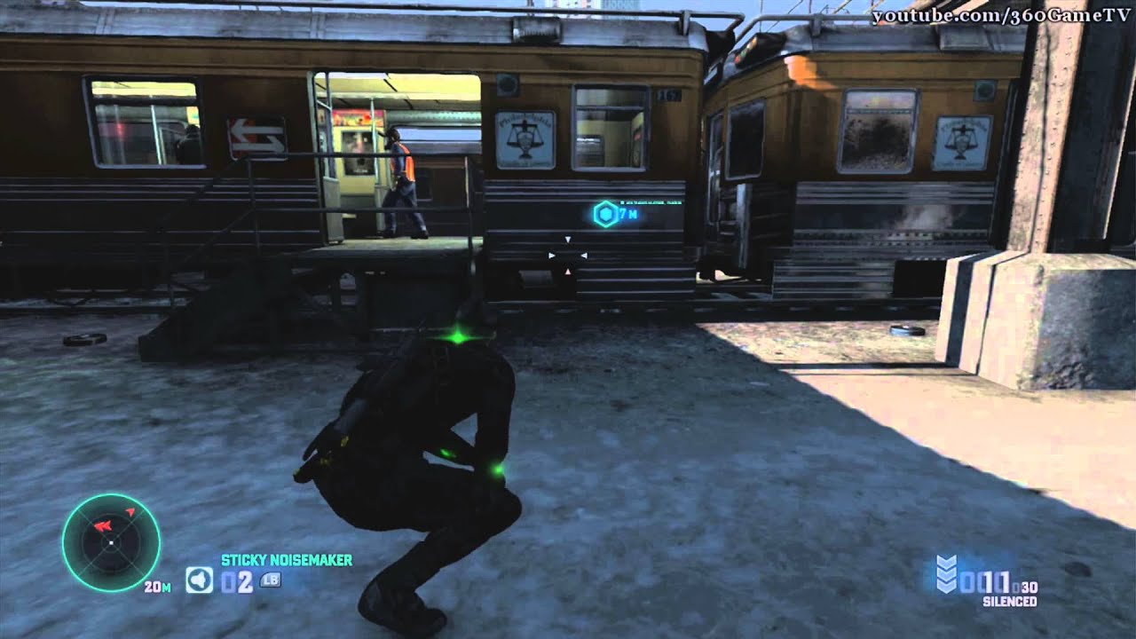 Splinter Cell Blacklist - Transit Yards - Perfectionist Walkthrough (Collectibles, Ghost, No Kills)