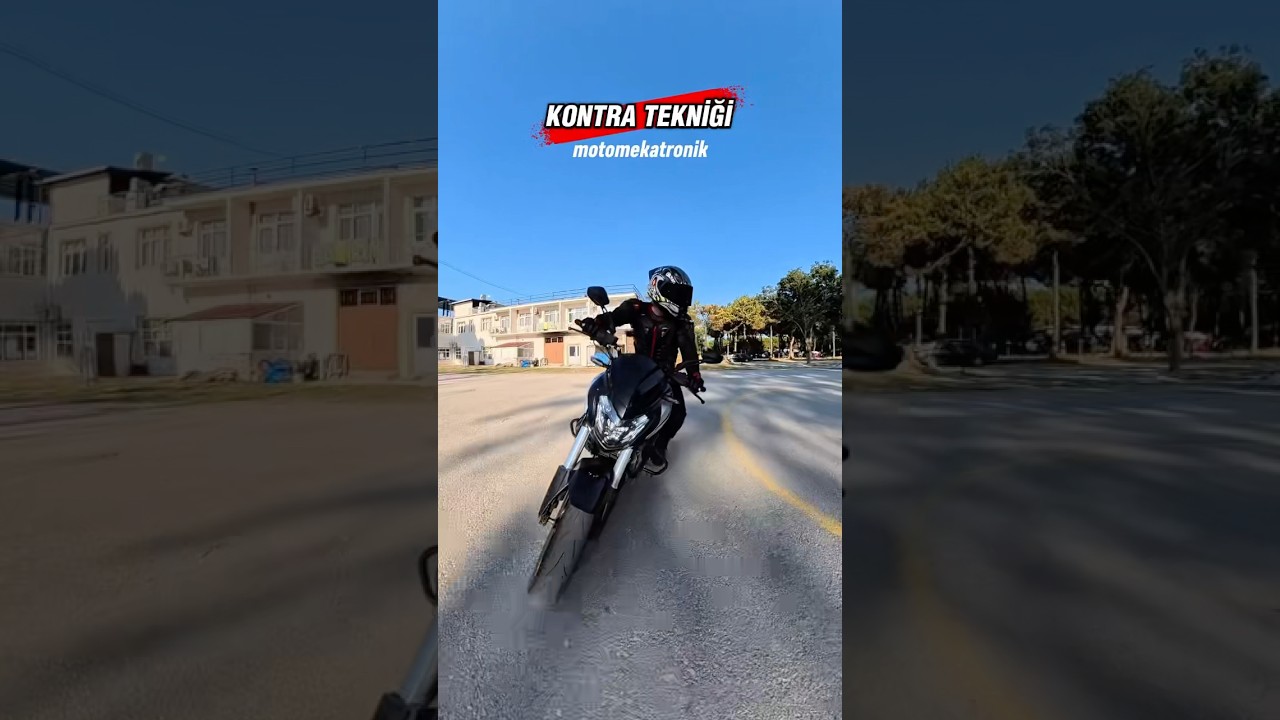 Kontra Tekniği Nedir? Daha fazlası i&ccedil;in abone olmayı ve beğenmeyi unutma. #motosiklet #konta