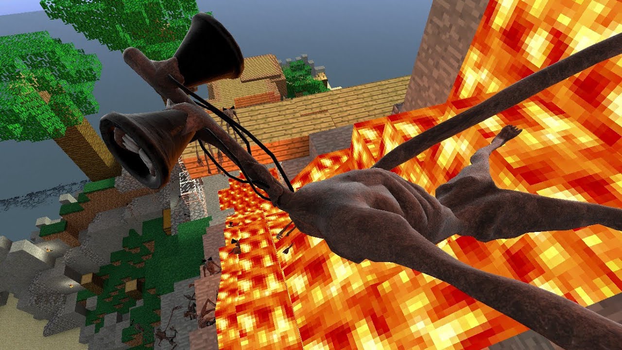 SIREN HEAD MINECRAFT RAGDOLL!! Garry's Mod [Siren Head in Minecraft] Gameplay