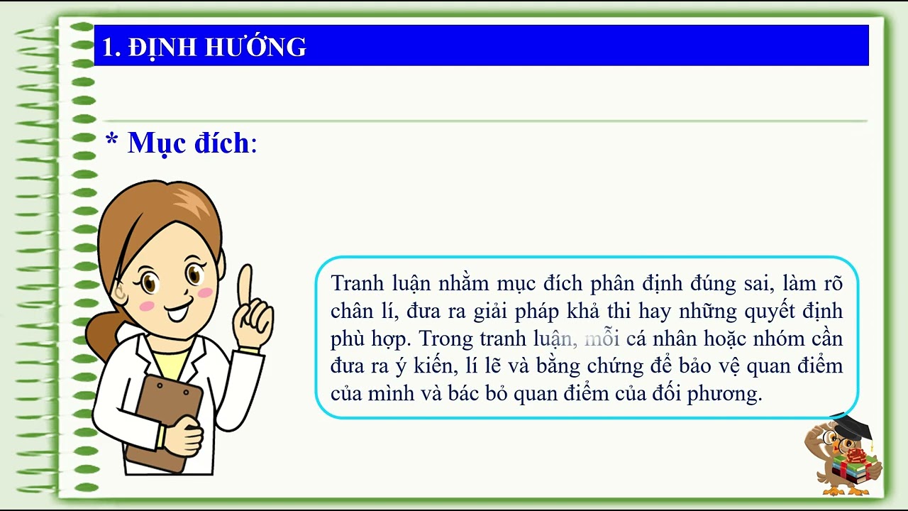 Tiết học Nói và nghe- Tranh luận về vấn đề có ý kiến trái chiều