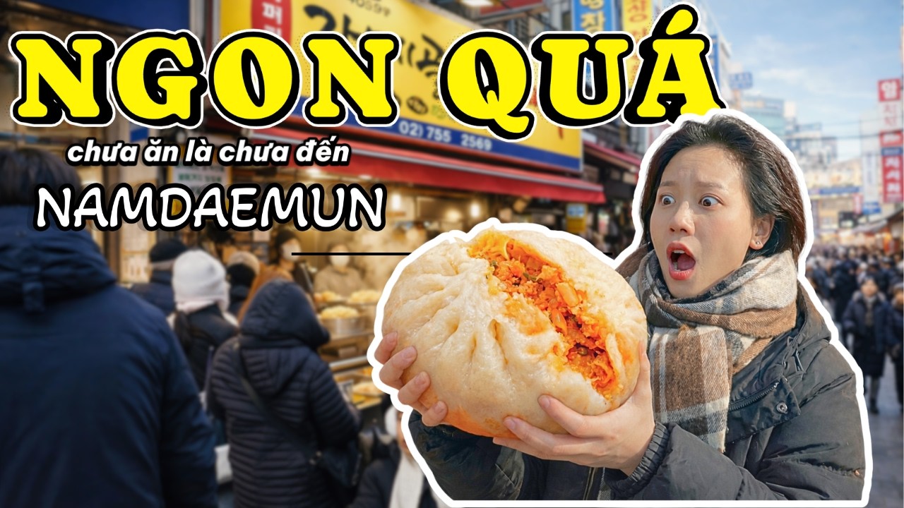 Đi CHỢ NAMDAEMUN mua hoa lúc -15 ĐỘ và món ăn không thể bỏ lỡ