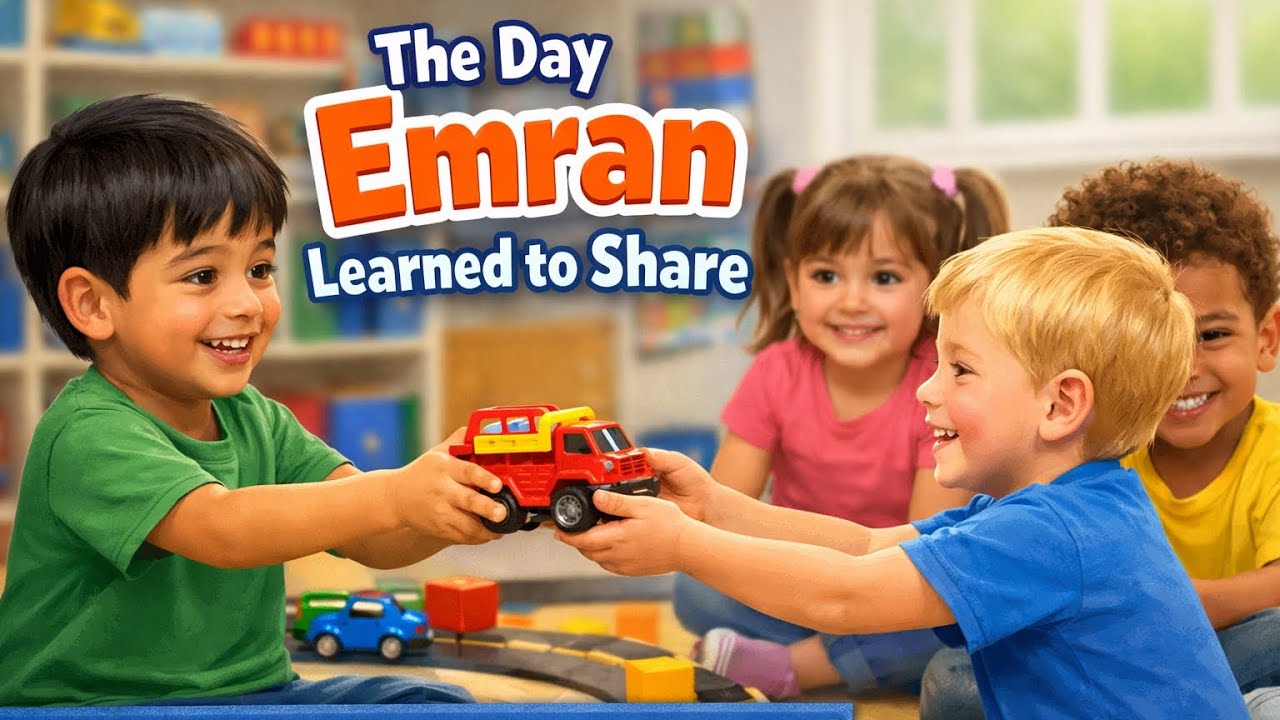 The Day Emran Learned to Share | Preschool Social Skills Story for Kids #earlychildhoodeducation 