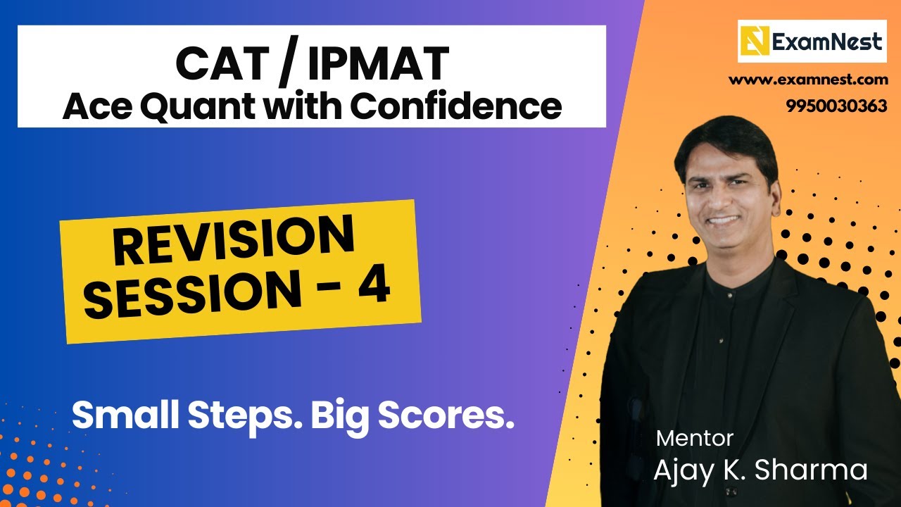 Ace Quant with confidence - 4 | Most important Quant Questions | Online Coaching | #Maths #quants