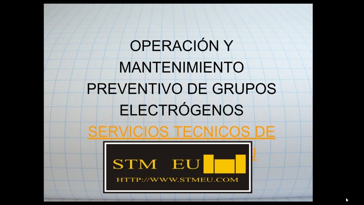 Video Curso Montaje y Mantenimiento de Grupos Electrógenos.