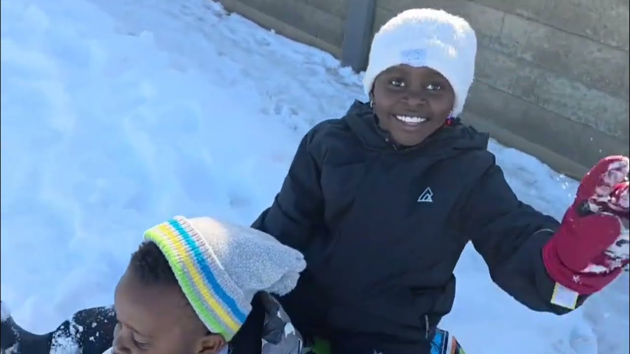 Living in Canada - Snow Sliding with Young Blood - Nice Weather. 