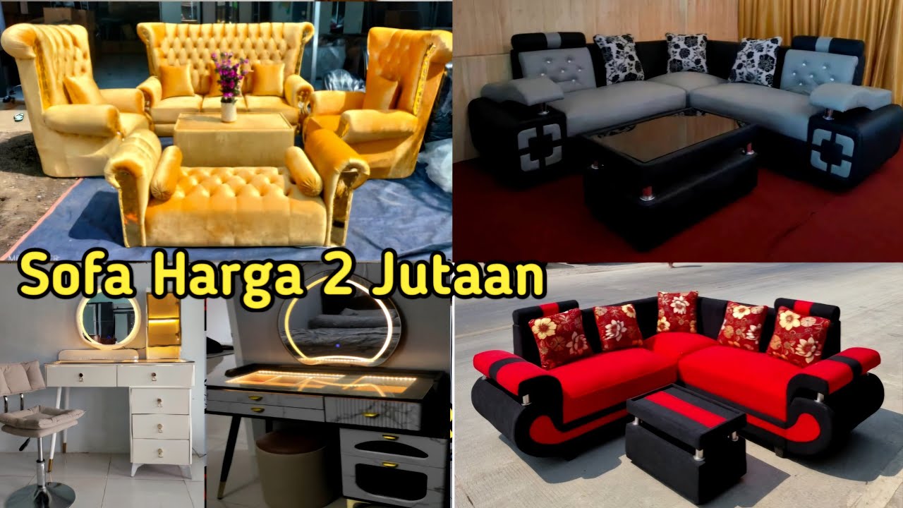 RIAN MEBEL Terbaru ! Sofa Sahrini, Sofa Beranak, Sofa Sudut, Meja Rias Lampu Import