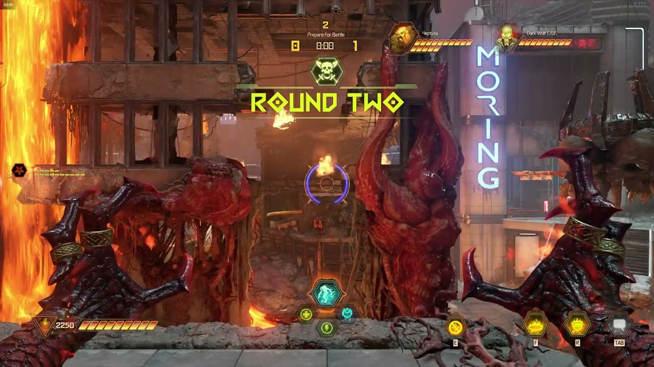 DOOM Eternal Batlemode match ragequit - unlocking Winter Spice Mancubus