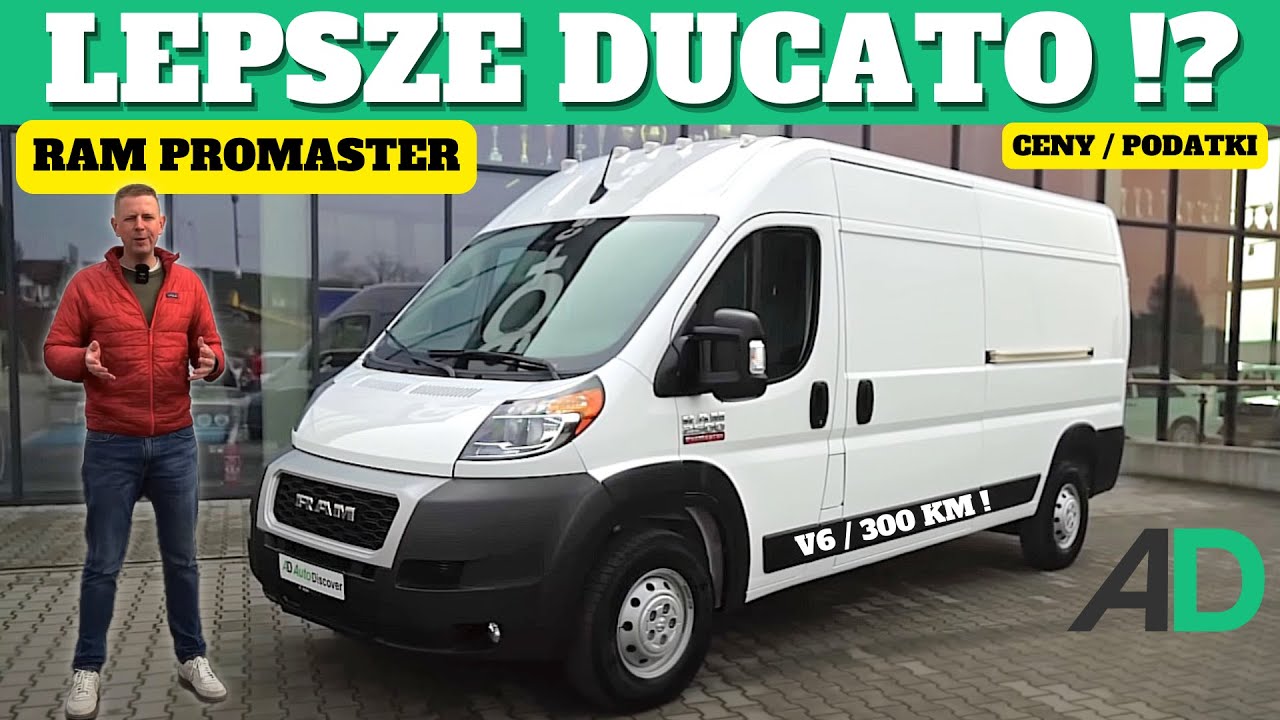 RAM ProMaster to LEPSZE DUCATO z USA !? TEST blaszaka z V6 300 KM! PODATKI / CENY / KONFIGURACJA