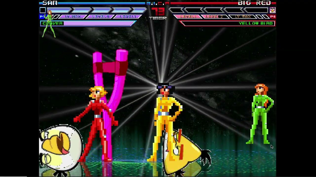 Karane MUGEN Battle #405: Totally Spies vs Angry Birds