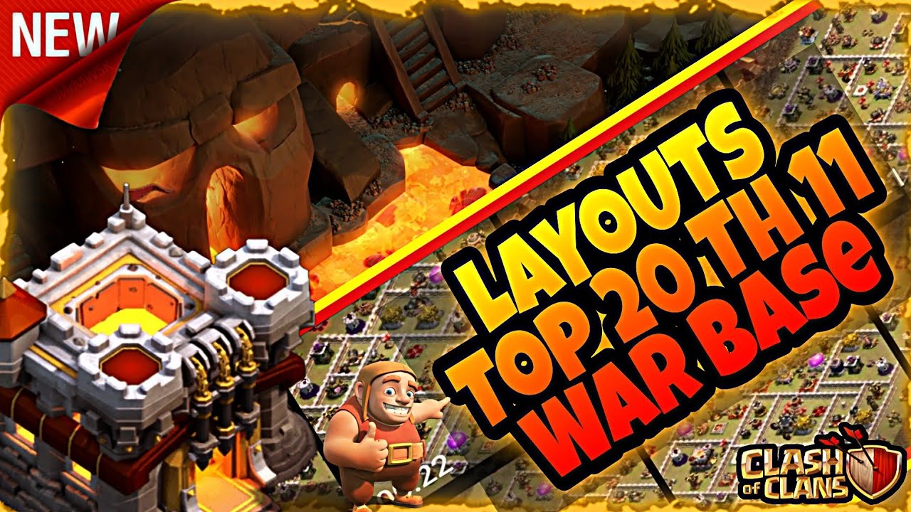 Novos layouts para cv 11 top 20 com link 2022/ New Top20 TH 11 War Base | Town Hall 11| + link