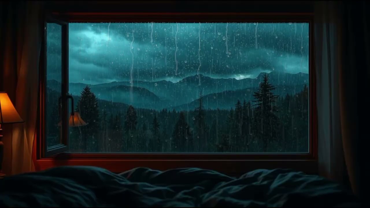 You’ll Sleep in 5 Minutes 🌙 Rainy Forest Night & Soft Piano