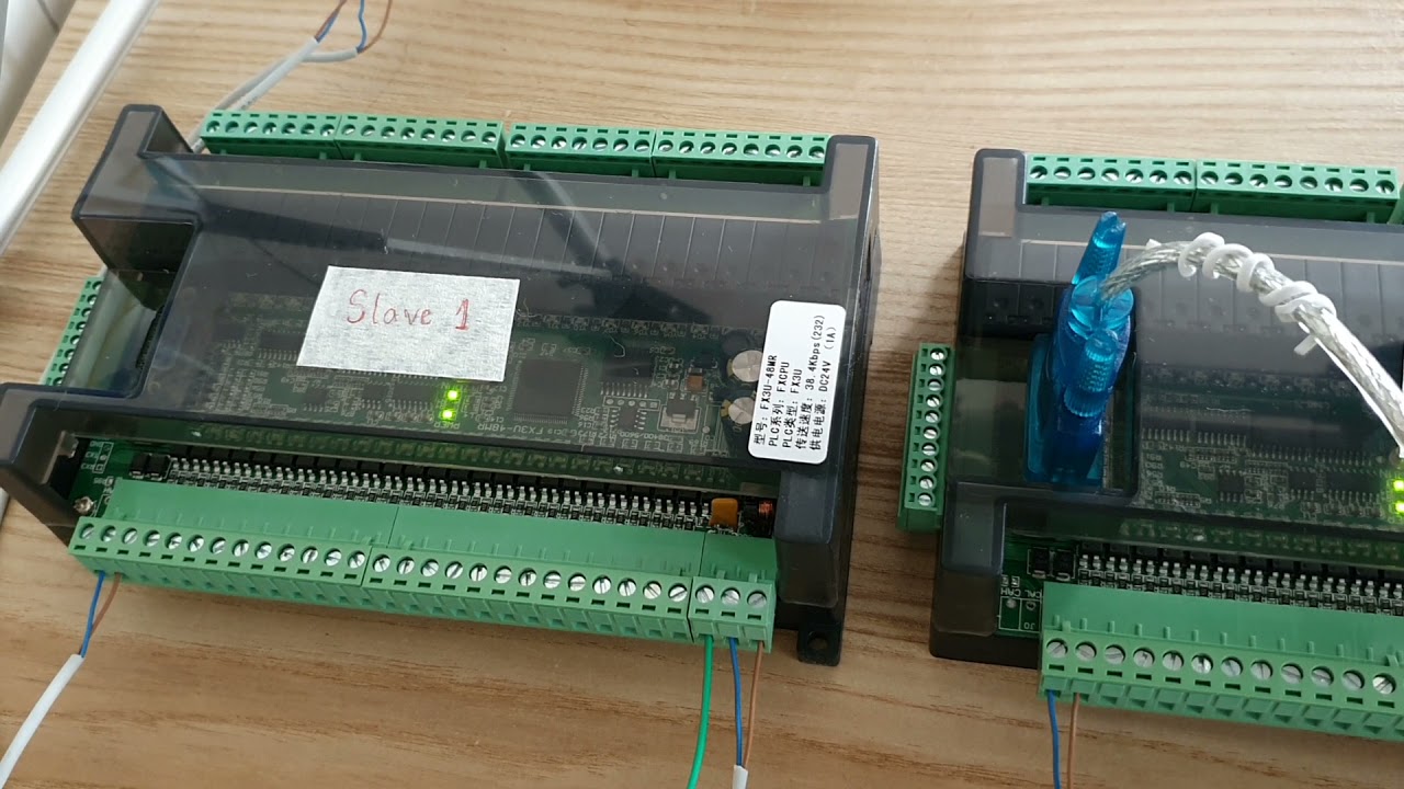 Expand IO with PLC board FX3U using RS-485 port.