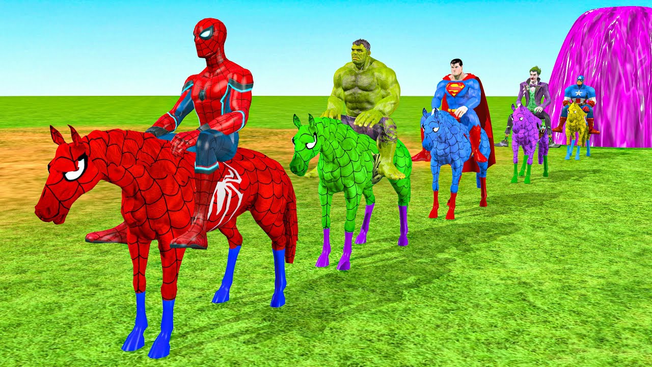 Crazy Long Slide Game With Cow Elephant Gorilla Hippopotamus Tiger 3d Animal Game Funny 3d Animals