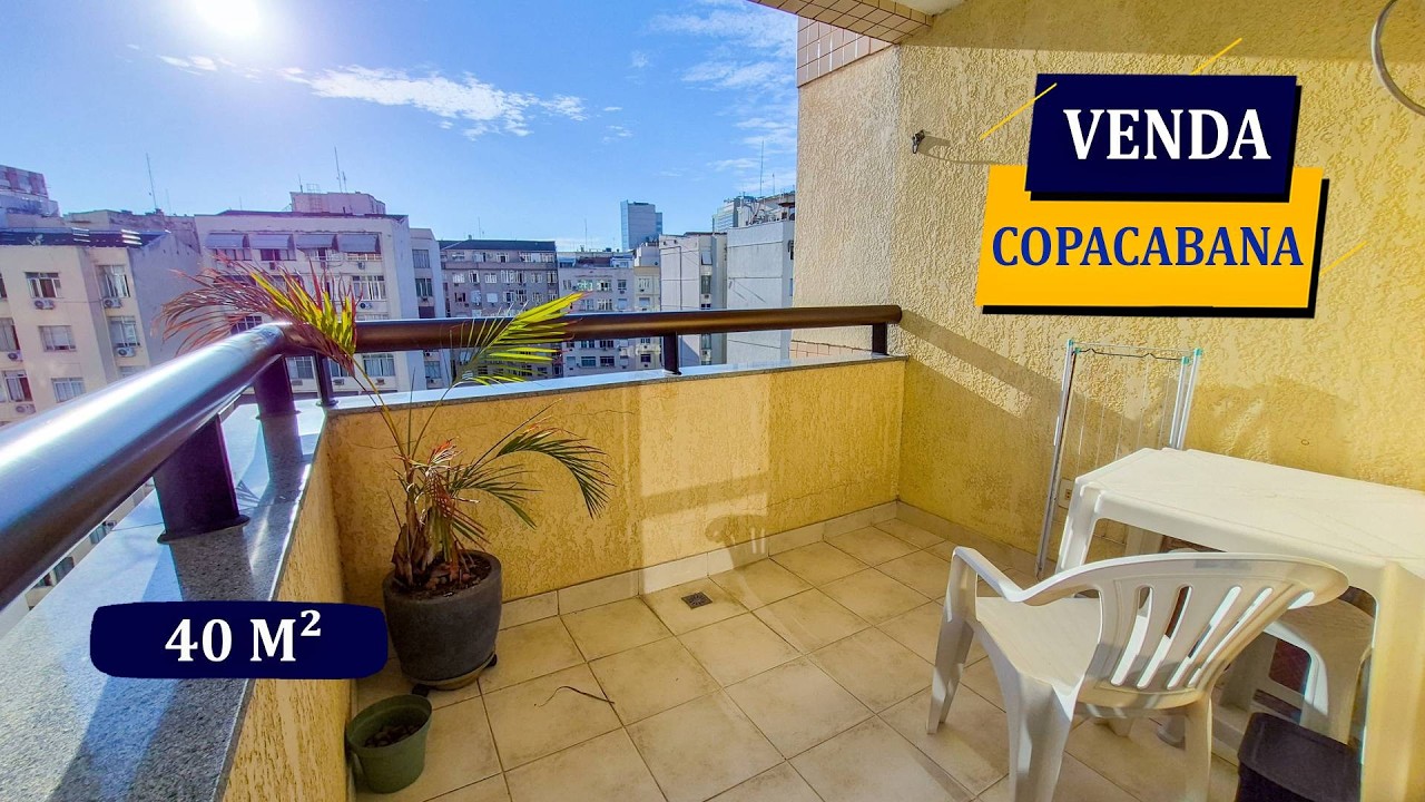 COPACABANA POSTO 5 LUXUOSO RESIDENCIAL COM SERVIÇOS PORTEIRA FECHADA 40M² SUÍTE LAZER COMPLETO VAGA