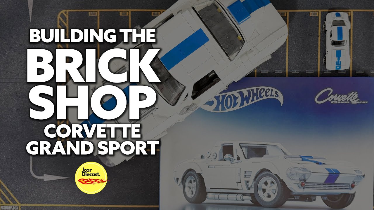 Сборка и обзор модели Mattel Brick Shop: Corvette Grand Sport, спонсируемой Jcar Diecast