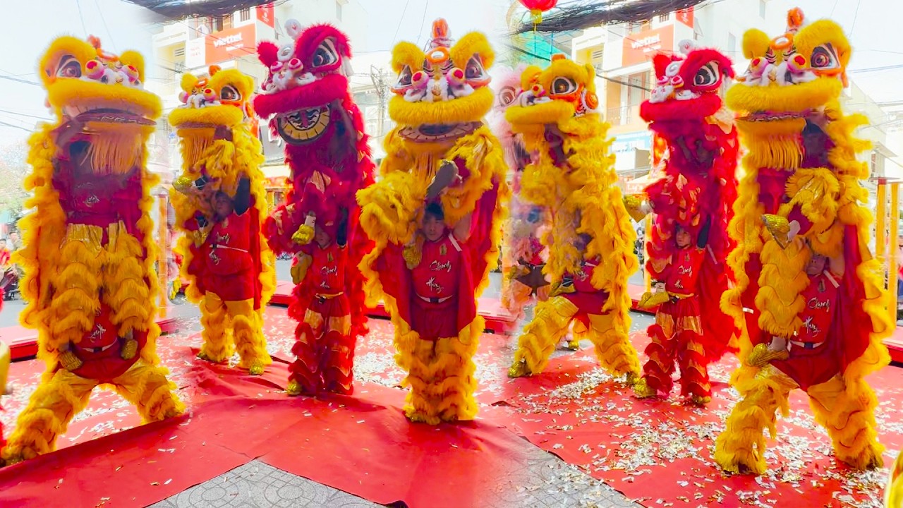 Múa Lân Sư Rồng Tết 2026 LSR Chung Huy Đường biễu diễn Múa Lân Cực Hay