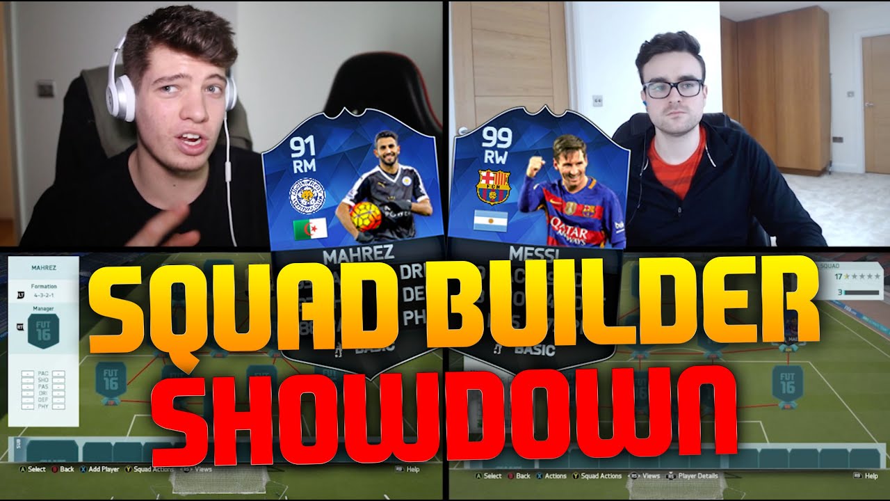 91 MAHREZ VS 99 MESSI SQUAD BUILDER SHOWDOWN - FIFA 16 Ultimate Team