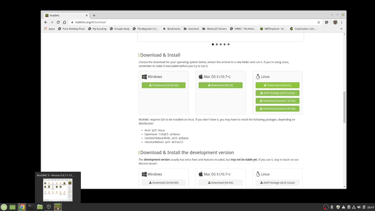 Linux Tutorials :: Minecraft MultiMC Launcher :: Installation And Settings