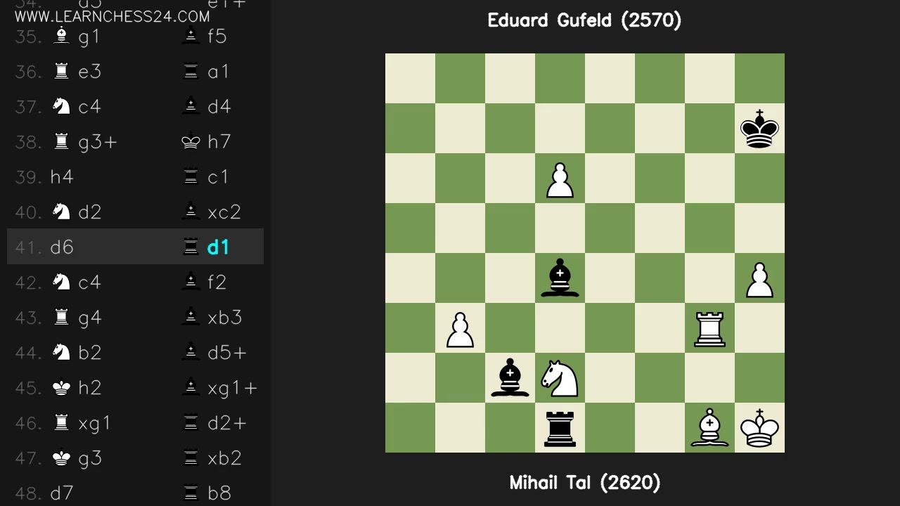 الصقلي-تفريعة-التنين: Mihail Tal (2620) vs Eduard Gufeld (2570)