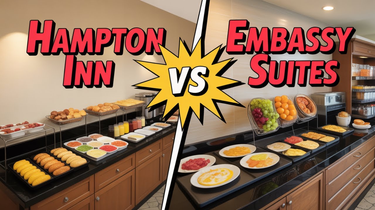 Hampton Inn vs Embassy Suites Which Breakfast REALLY Satisfies