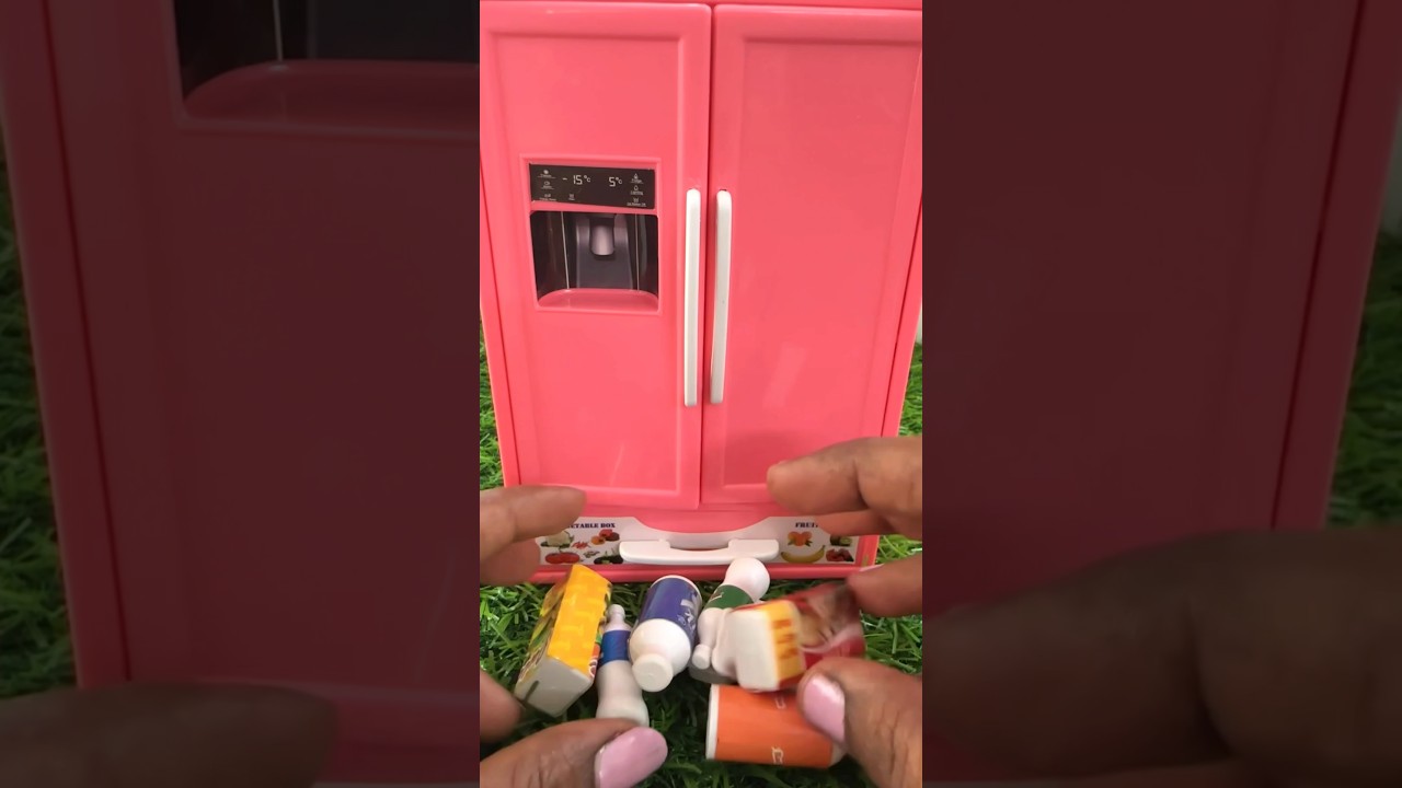 World Smallest Miniature Fridge 🔥#unboxing #satisfying #miniaturecooking #tinyfoodset