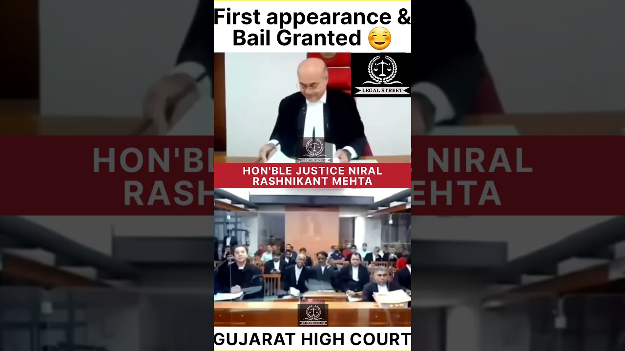 First appearance & Bail Granted ☺️ #shorts #shortsvideo #ytshorts #viral #judge #gujrathighcourt