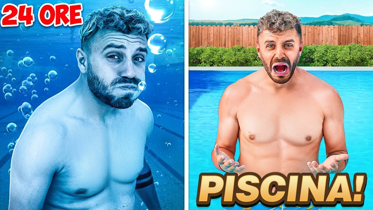 🌊 VIVO IN PISCINA PER 24 ORE!!! 😱