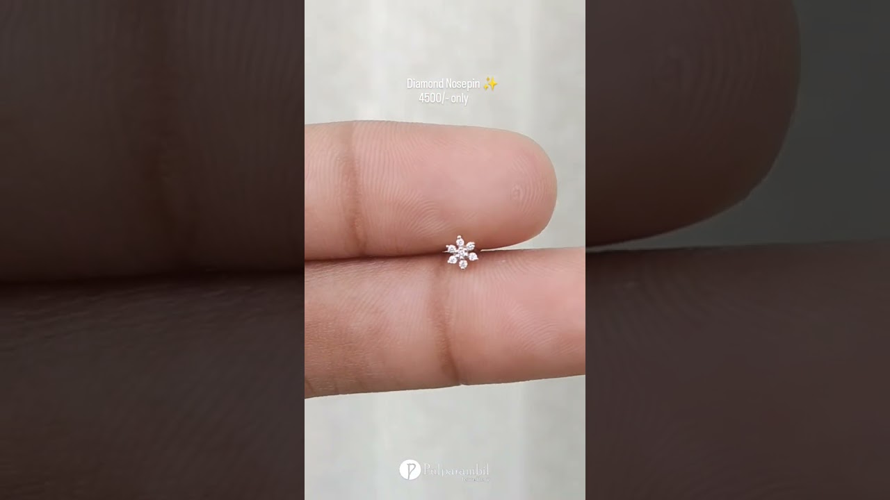 Diamond Nosepin Rs 4500 only ❣️✨ #diamond #diamondlove #diamondnosepin #lightweight #thodupuzha #new