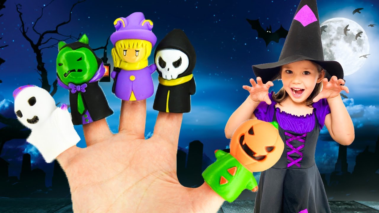 Halloween Finger Family Song | Pumpkin Finger Family Nursery Rhymes