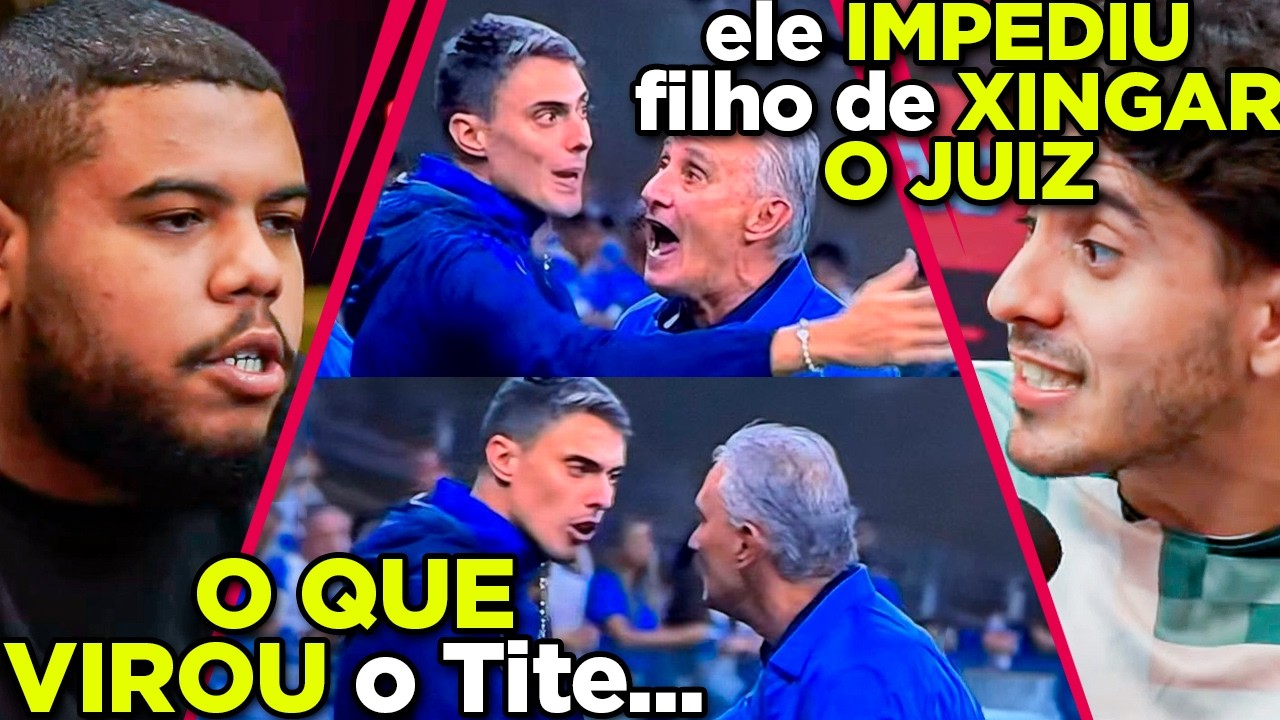 TITE BRIGA COM FILHO no meio do jogo