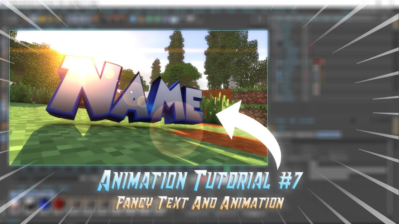 C4D Animation Tutorial #7 Fancy Text And Animation ( 100 Like = Next Tutorial )