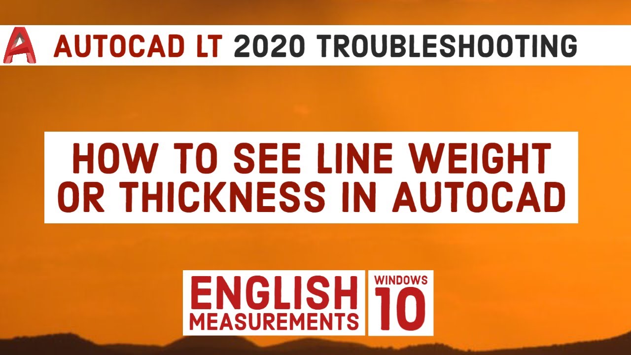 Как посмотреть толщину линии в Autocad | Учебное пособие по Autocad LT 2020