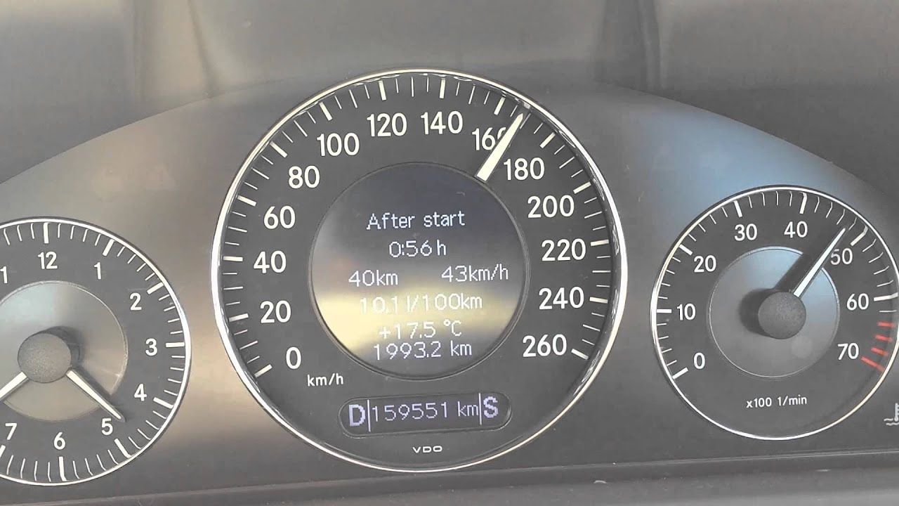 Mercedes CLK200 Kompressor 0-200km/h acceleration