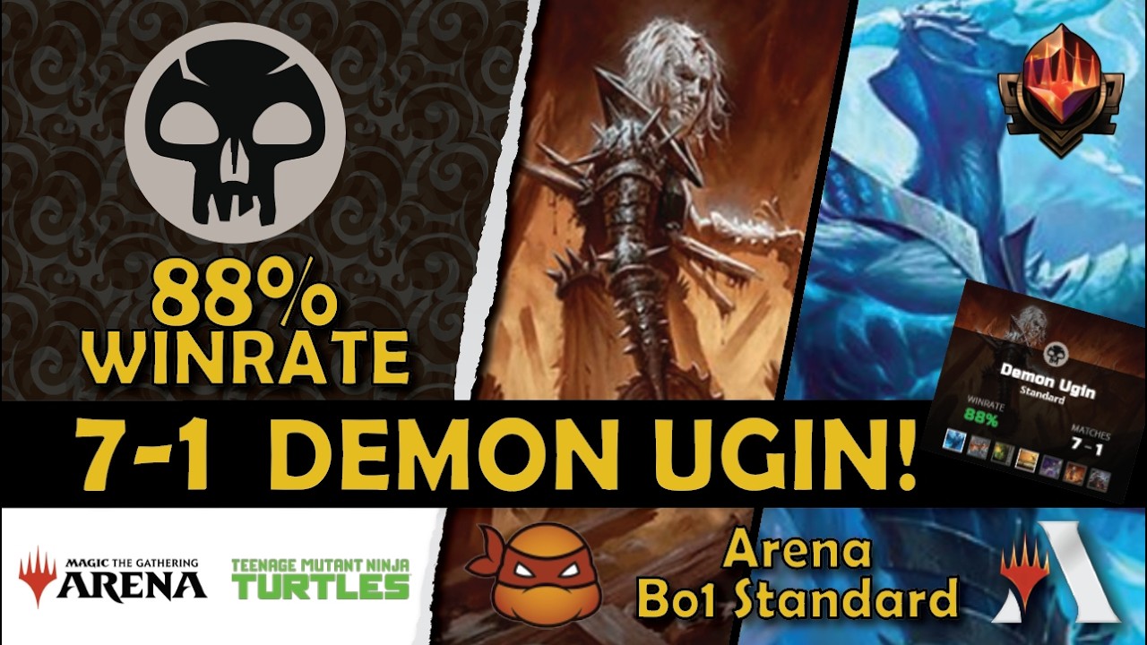Mono Black Demons With Ugin Is Pure Ladder Terror #tmt #mtg #standard #mtgarena #demon #ugin #mythic