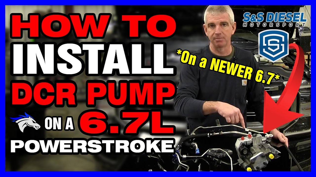 How To Install a S&S DCR Pump on a Newer 6.7L Ford Powerstroke @SSfueled  #powerstroke #diesel #fyp