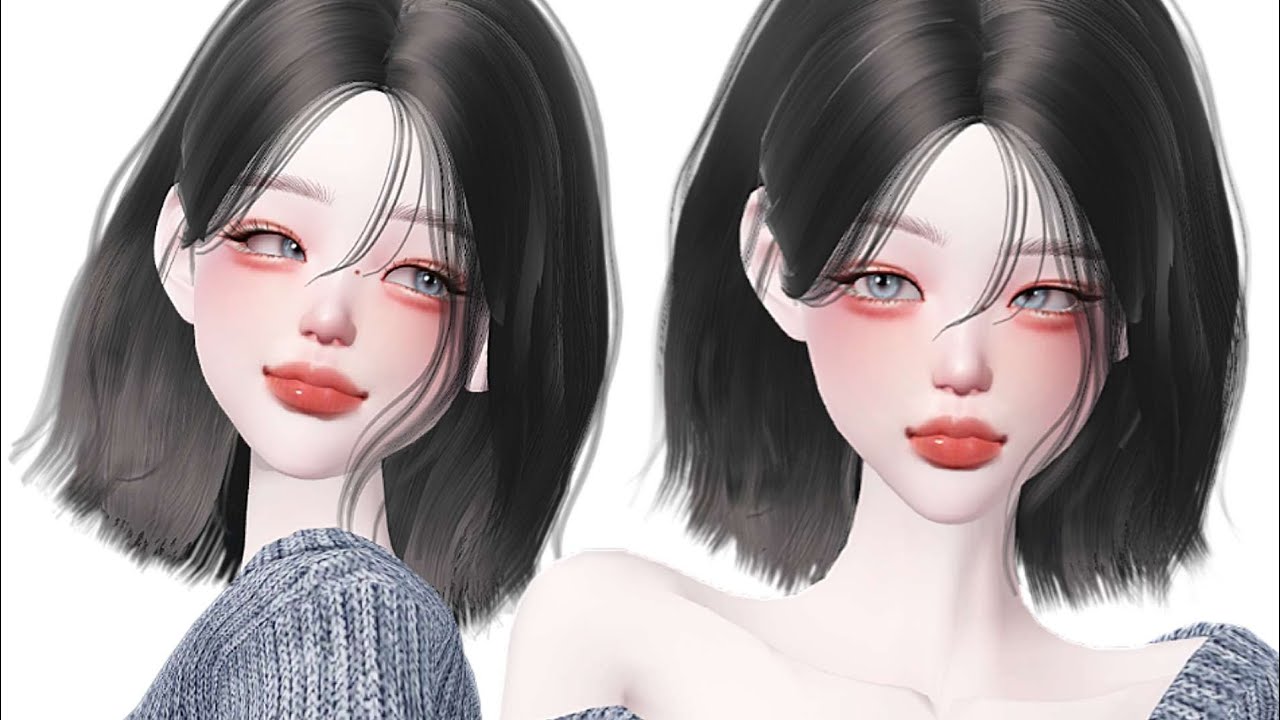 [제페토 커스텀] 컬러피커 없이 청순 귀염 커스텀 하는법 + 조이스틱, 프로버전 (설명 참고)