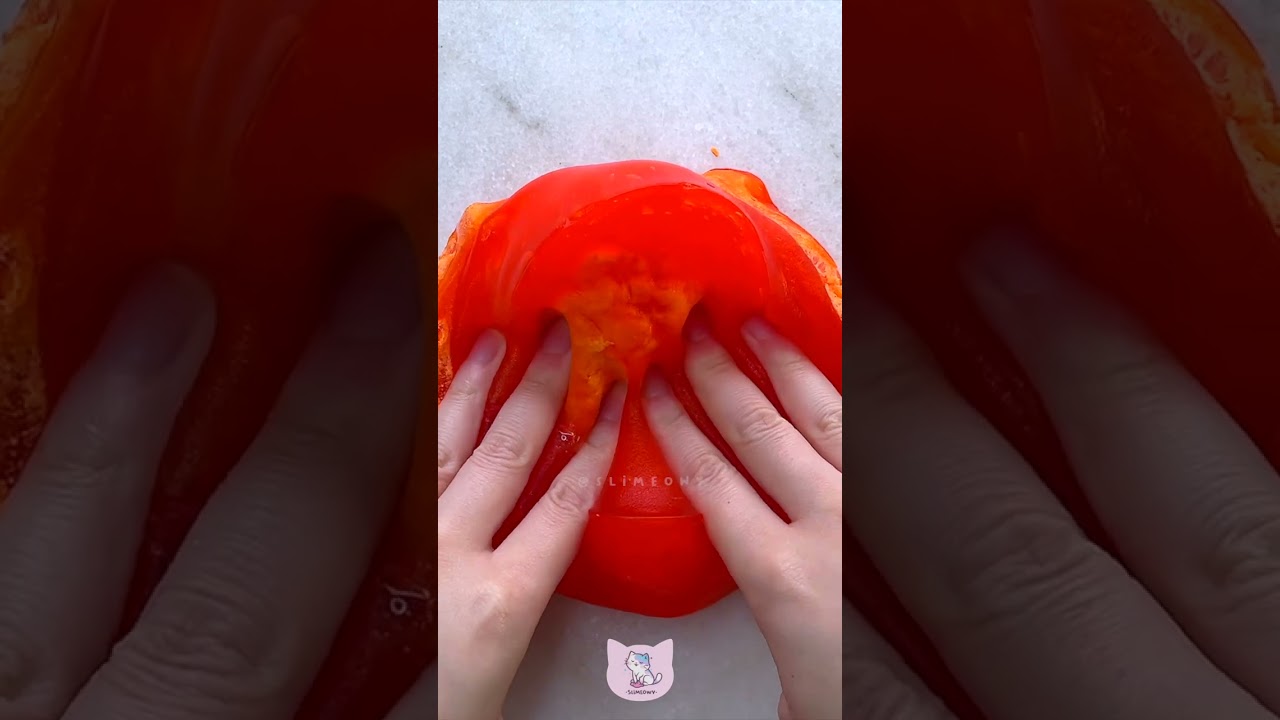 Slime ASMR 🍊 Powdered Juicy Orange from @slime_og