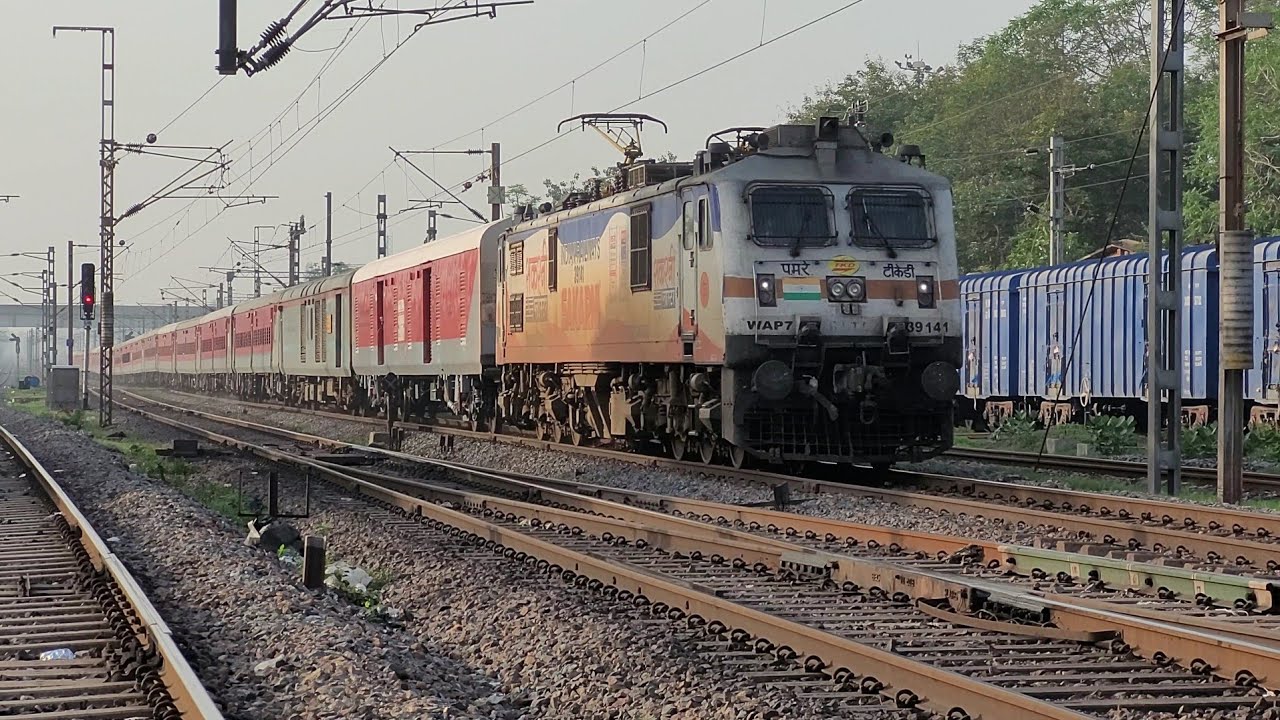 5-In-1 Brutal TRACK SOUND Of Jnaneswari At 120kmph & Howrah Mail MAINLINE Arrival With New WAP7 🔥🔥
