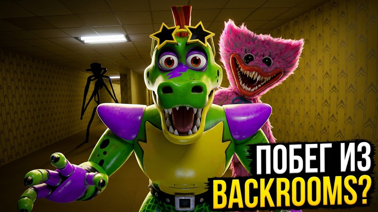 VR Giga Monty i Kissy Missy trafili do Backrooms &ndash; jak się wydostać? FNAF Coop Bonelab Poppy Playtim