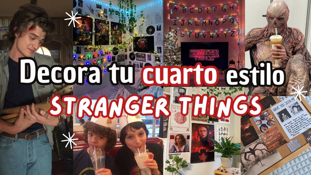 Tu cuarto estilo STRANGER THINGS con estas manualidades ✨