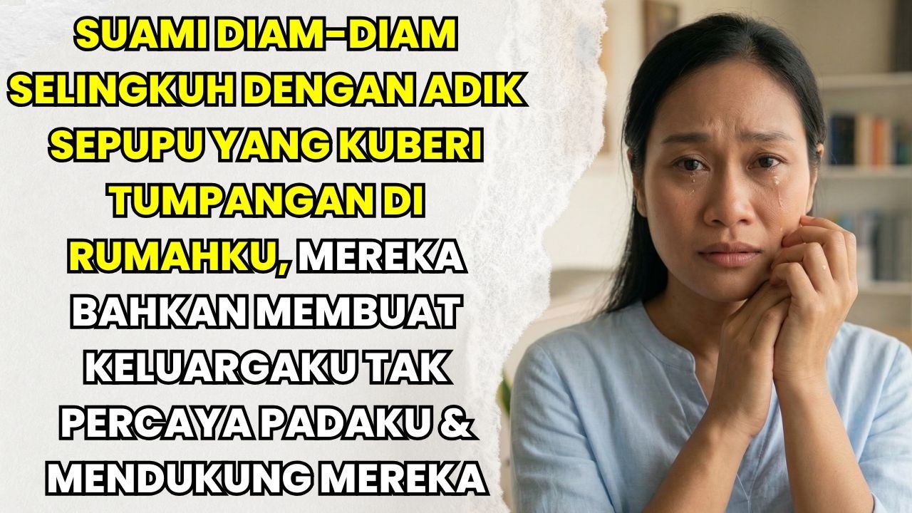 SUAMI SELINGKUH DENGAN ADIK SEPUPU YANG KUBERI TUMPANGAN, KELUARGA JUSTRU MEMBELA MEREKA!