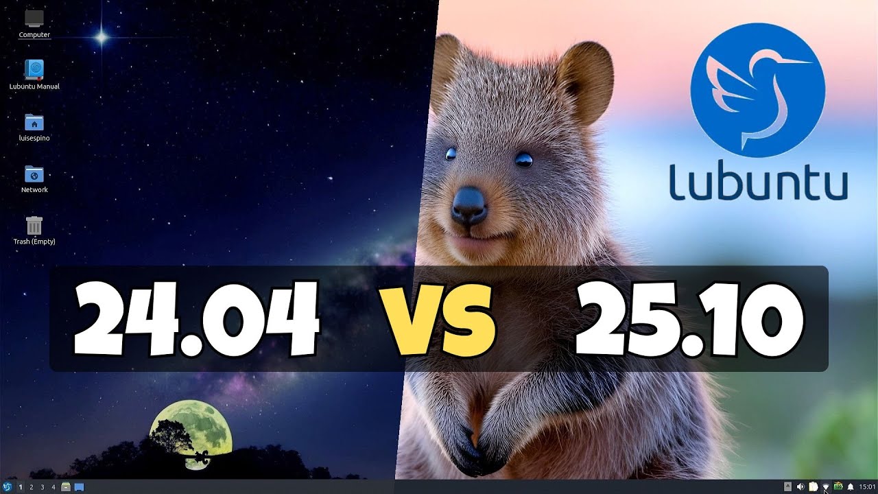 Lubuntu 24.04 против 25.10: какая версия быстрее и эффективнее? #linux #linuxbenchmark #lubuntu