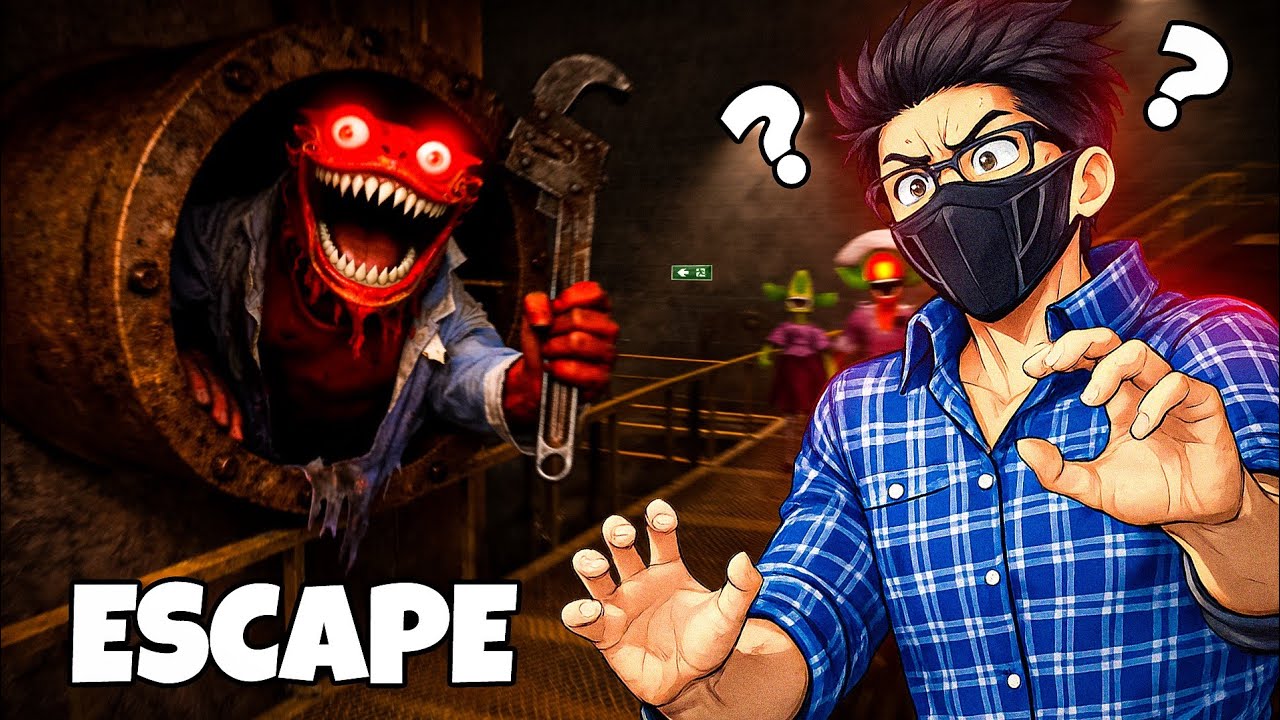 TRAPPED in a BASEMENT with a MONSTER… (Scary)